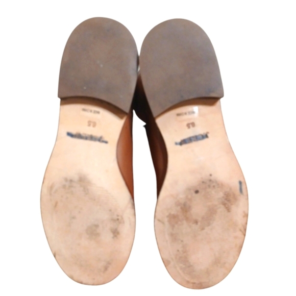 J Crew Harper Caramel Brown Leather Riding Boots Knee High Boots Size 6.5 - Picture 9 of 14